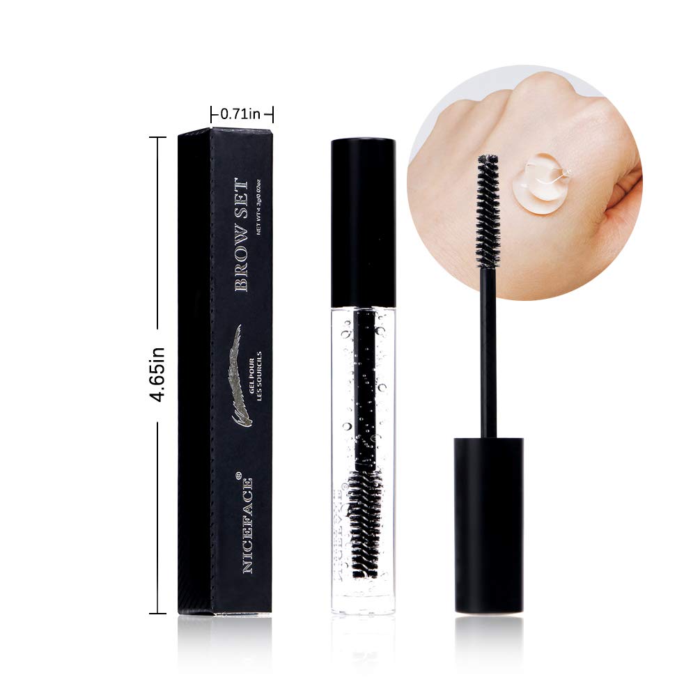 DAGEDA 2Pcs Clear Eyebrow Setting Gel, Waterproof Brow Fix Gel, Non-sticky