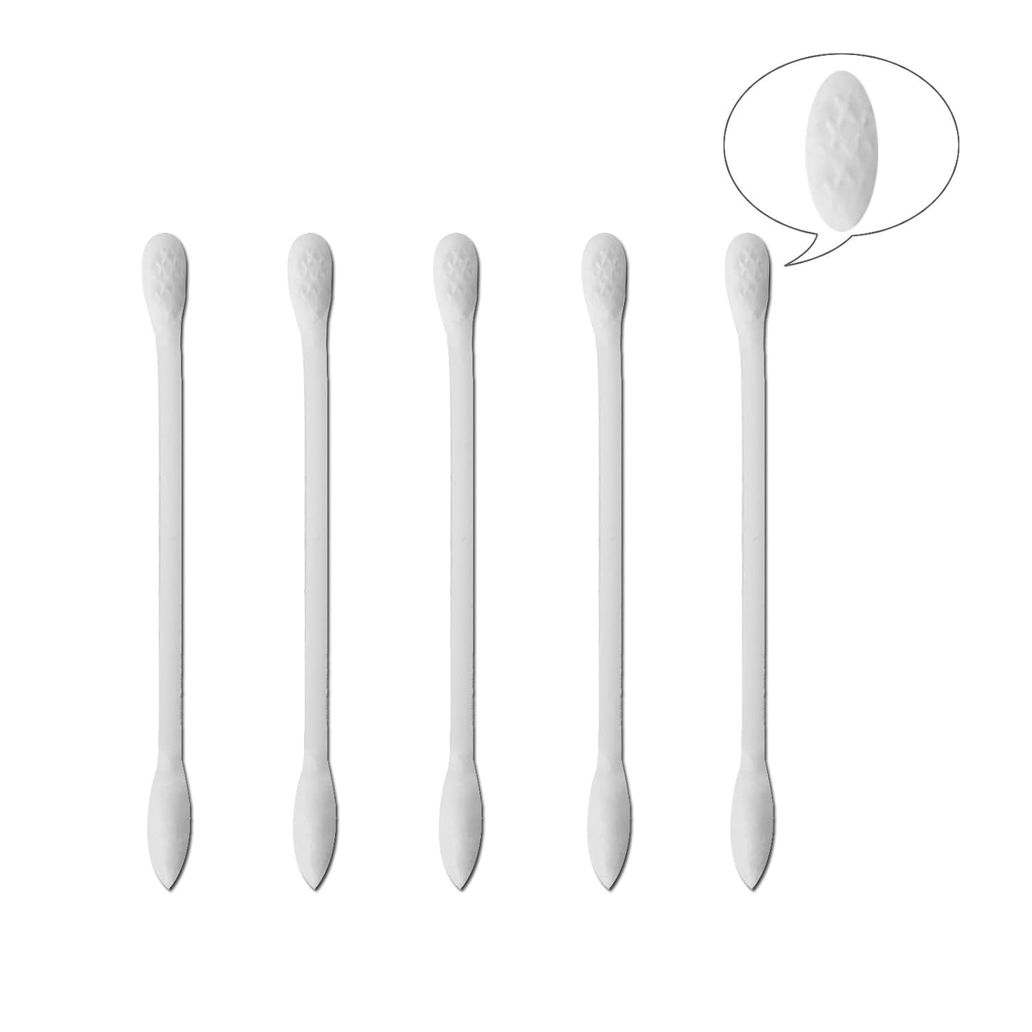 Precision Makeup Cotton Swabs - Double-Ended XL Cotton Buds with Pointed & Flat Tips | 375 Pcs for Flawless Beauty Application