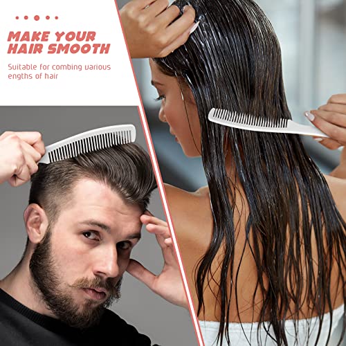 100 Individually Wrapped White Disposable Plastic Hair Combs