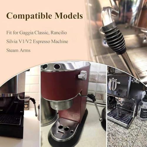 2-Pack Coffee Machine Steam Wand Rubber Covers for Gaggia & Rancilio