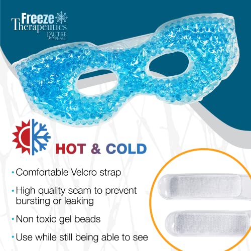 Reusable Hot/Cold Gel Bead Eye Mask for Pain Relief