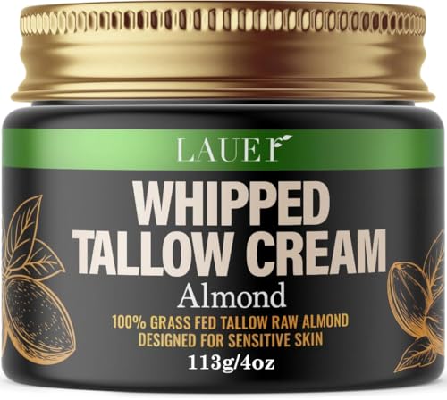 Lauer Cosmetic Whipped Tallow Face & Body Moisturizer 4 oz Almond Scent - Pack of 1