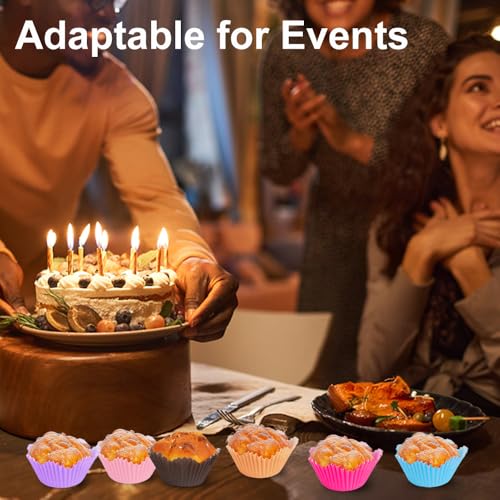 600 Pcs Floral Cupcake Liners - Flower-Shaped Baking Cups