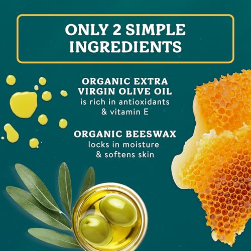 Badger Balm Unscented Organic Hand Cream for Sensitive Skin - 2 oz