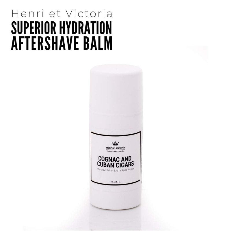 HENRI ET VICTORIA After Shave Balm for Men | Post Shave Balm - | Made by Skilled Artisans | Prevents and Cures Razor Burns | 3,4 oz