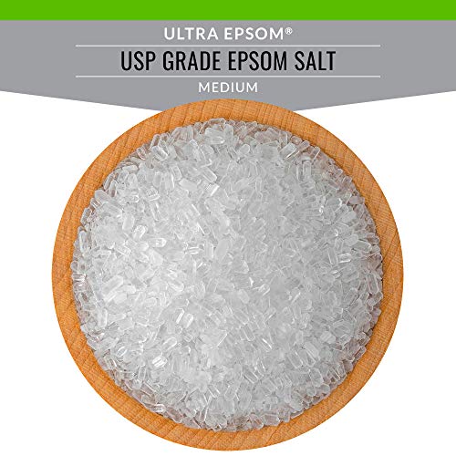 SaltWorks Ultra Epsom Salt, Premium USP Grade Magnesium Sulfate, 32 oz