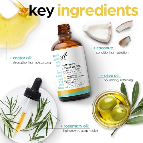 ArtNaturals Rosemary & Castor Oil Set for Hair Growth - 4 oz
