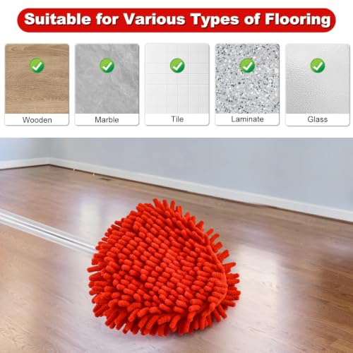 Chenille Mop Head Replacements for O-Cedar EasyWring 4-Pack