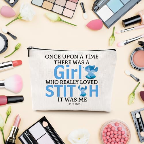 LONGXIN Cute Cartoon Cosmetic Makeup Bag - Large Capacity Zipper Pouch