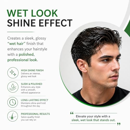 Lisap Sculture Shining Gel Mousse - Wet Look Hair Mousse 10 fl oz