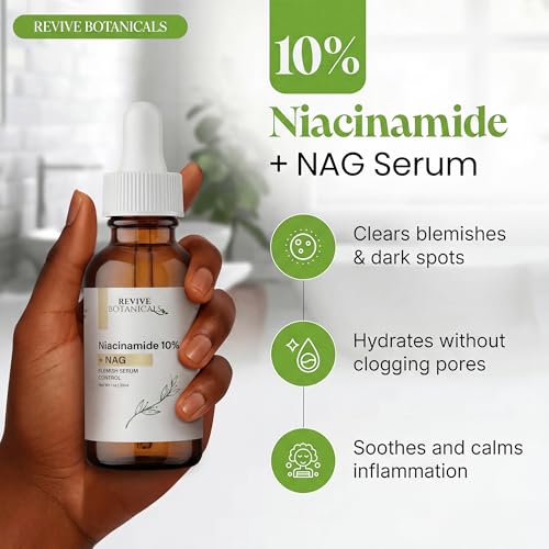 Revive Botanicals 10% Niacinamide Serum with Hyaluronic Acid - 30 mL