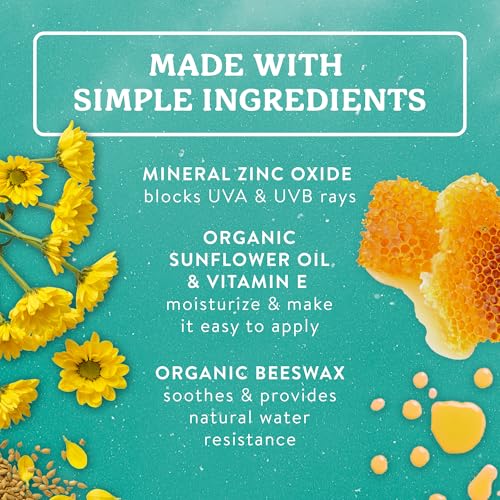 Badger Mineral Baby Sunscreen Cream, SPF 40, Non-Nano Zinc, 2.9 fl oz
