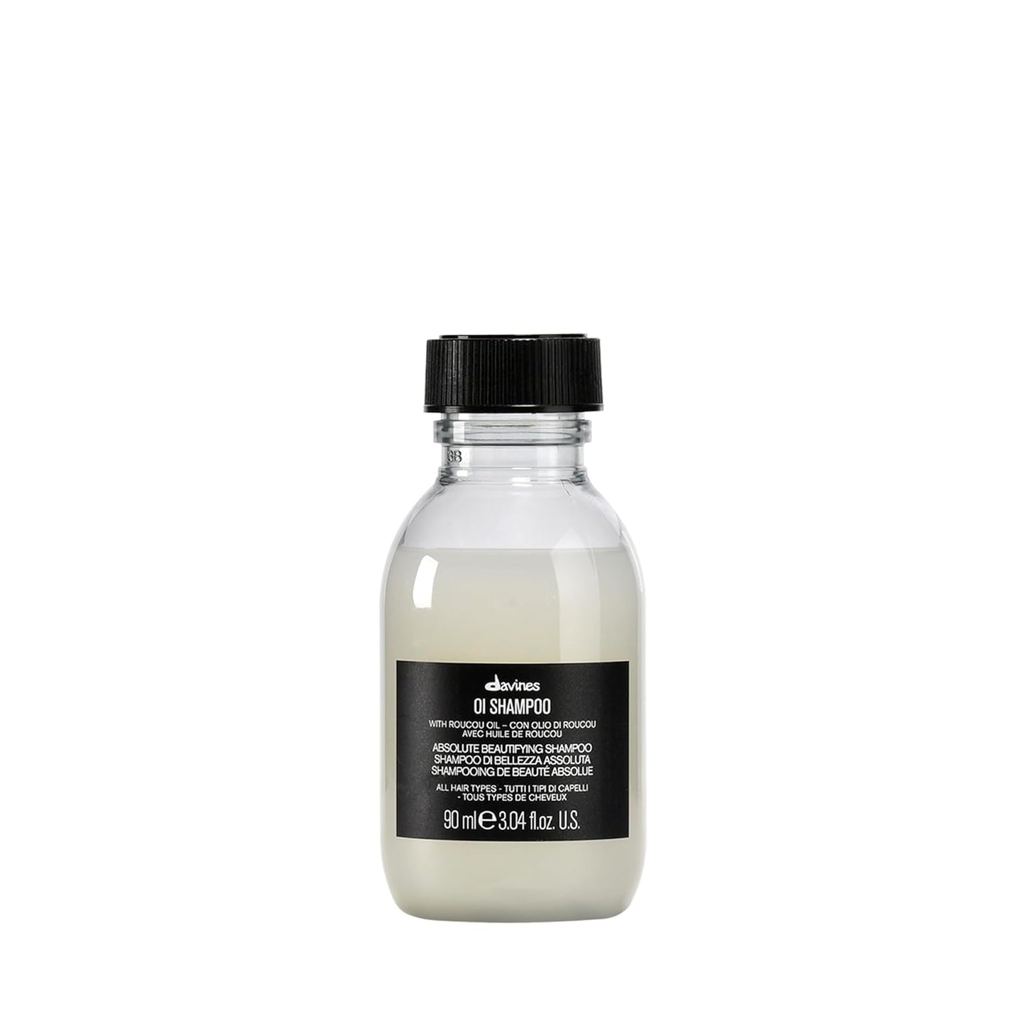 Davines OI Shampoo - Milky-Smooth Hydrating Cleanser for All Hair Types | Antioxidant-Rich Roucou Oil for Shine & Softness