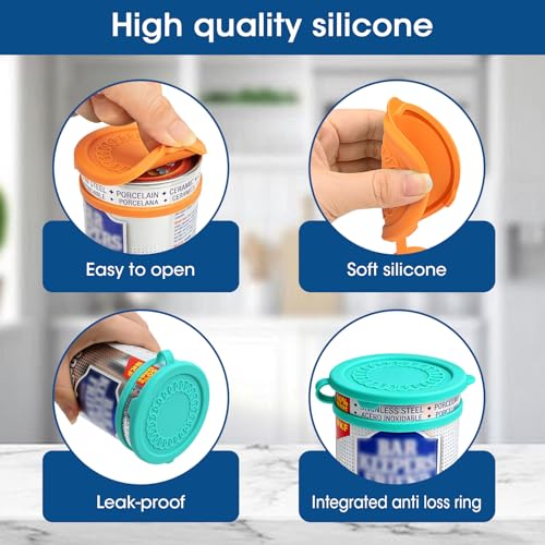 Hydream Silicone Powder Cleanser Lids - 2 Pack for Bar Keepers Friend, Comet, Ajax