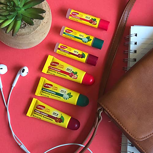 Carmex Daily Care Moisturizing Lip Balm SPF 15 Multipack, 6-Piece Set