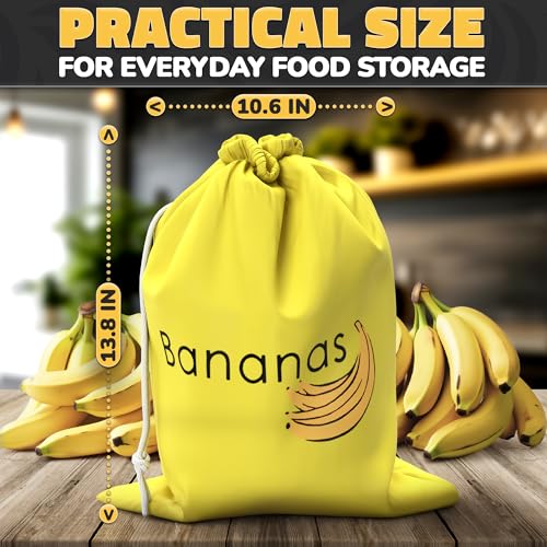 Reusable Banana Keeper with Aluminum Lining - Fresh Storage Bag