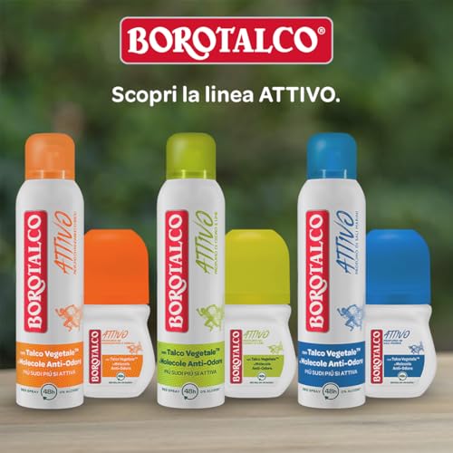Borotalco Active Blu Roll-On Deodorant 50ml Made in Italy