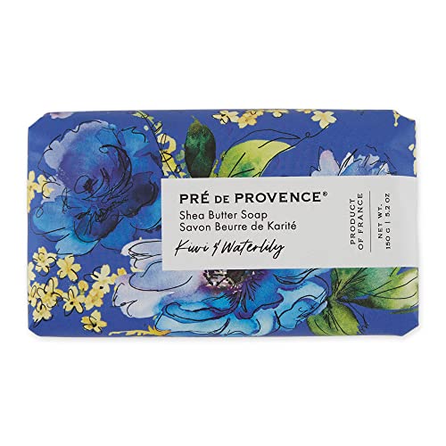 Pre de Provence Artisanal French Soap Bar - Kiwi & Waterlily, 150g
