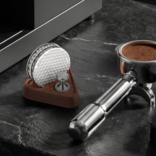 53.3mm Stainless Steel Puck Screen Set with Magnetic Extractor & Stand