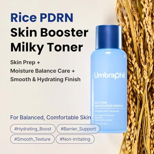 Umbraphil Rice PDRN Milky Face Toner with Niacinamide & Hyaluronic Acid - 5.07 oz