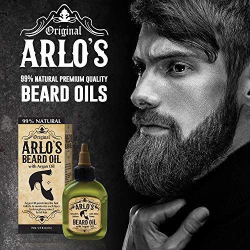 Arlo's 99% Natural Beard Oil for Growth & Strength, 2.5oz