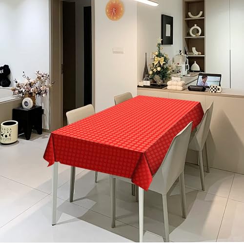 Colorful Building Block Tablecloths - 4 Pack Disposable 54x108in