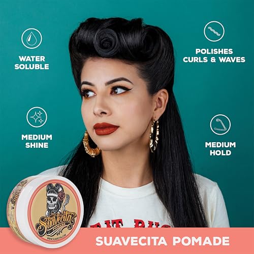 Suavecita Pomade for Women - Medium Hold, High Shine, 2.3 oz
