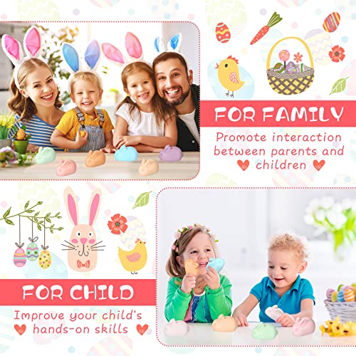 Kigeli 8-Piece Easter Bunny Glycerin Soap Set, Decorative Rabbit Soaps