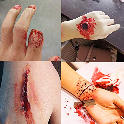 30g Coagulated Blood Gel for SFX Makeup with Stipple Sponge