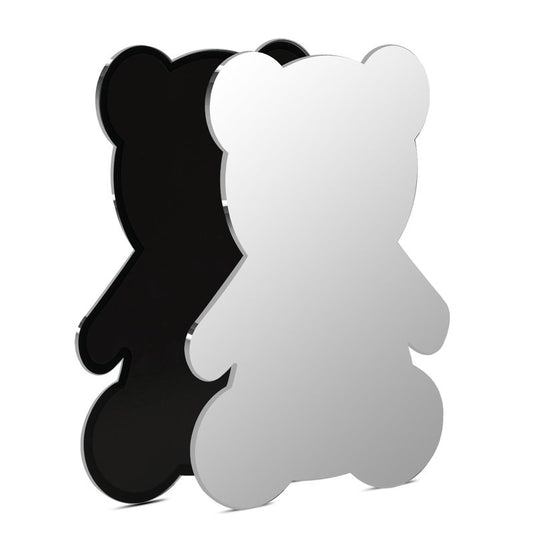 Tooackl Cute Bear-Shaped Magnetic Locker Mirror, Acrylic Anti-Scratch Makeup Mirror, Sleek Frameless Mirror, Glassless Safety Mirror, for School Locker, Bathroom, Household Refrigerator.