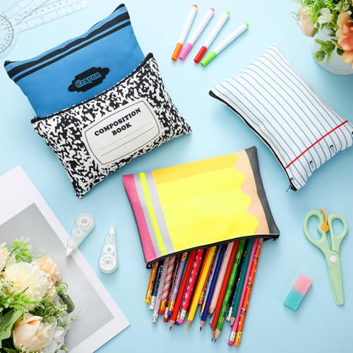 8 Pcs Christmas Teacher Gifts Bulk - Colorful Pencil Pouch Survival Kit - Yeyeplum