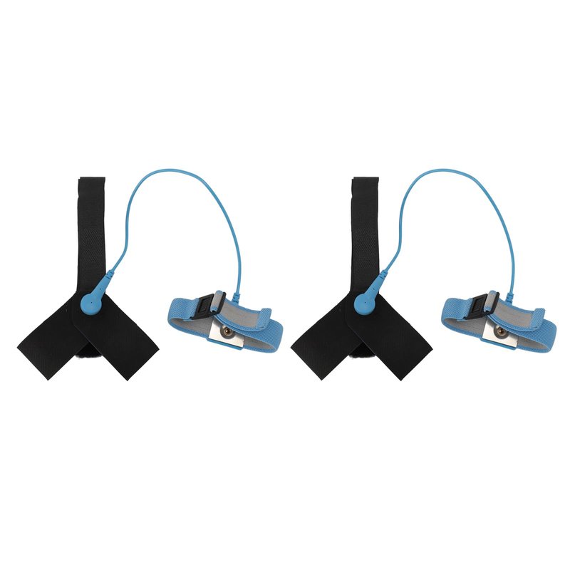 2 Pcs ESD One Size Fits All Anti Static Heel Grounder Straps, Adjustable ESD Shoes Straps with Buckle, Anti Static Foot Heel Straps for Grounding and Protecting Electronics Against Electric Shock