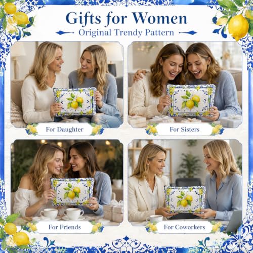 Amalfi Coast Souvenir Lemon Makeup Bag - Italy Travel Gift for Girls & Bridesmaids
