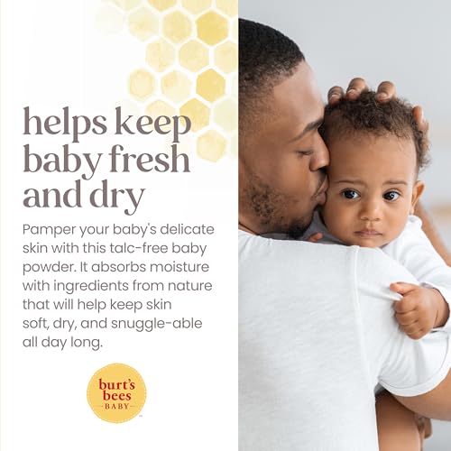 Burt's Bees Baby Dusting Powder 7.5 oz - Natural, Talc-Free, Hypoallergenic