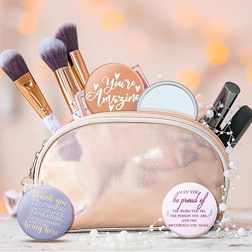 Thyle 30 Pcs Compact Mini Mirrors - Classic Color, Employee Appreciation Gift