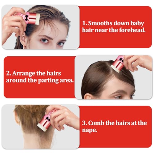 Goiple Strawberry Scent Hair Wax Stick 2.64oz Non-Greasy, Long-Lasting Styling for Men, Women & Kids
