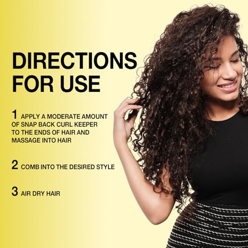 Curl Back Curl Keeper 8oz - Bouncy Curl Activator & Moisturizer with Biotin & Argan Oil for All Curly Hair Types