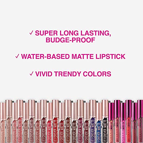 Ruby Kisses Matte Liquid Lipstick 5-Pack - Long-Lasting, Bold Color