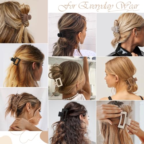 CHANDAT 9-Piece Hair Claw Clips Set - 3 Styles for All Hair Types