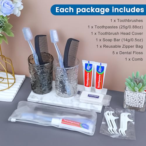 10 Set Personal Hygiene Kit - 7-in-1 Travel Toiletry Kits