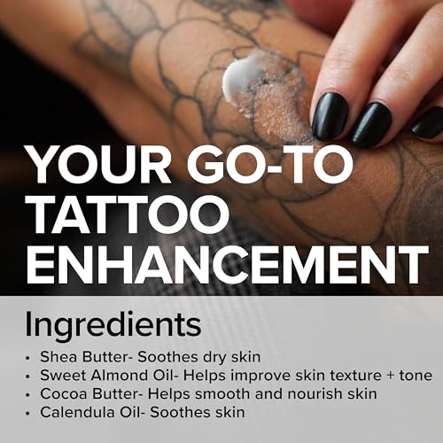 Mad Rabbit Tattoo Balm & Aftercare Cream- Color Enhancement that Revives Old Tattoos, Hydrates New Tattoos, Made With Clean Ingredients + Petroleum Free, Daily Tattoo Lotion Moisturizer & Brightener