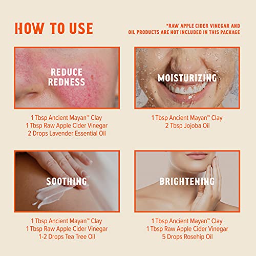 Ancient Indian Healing Clay, 8 oz - 100% Natural Deep Facial Pore Cleansing