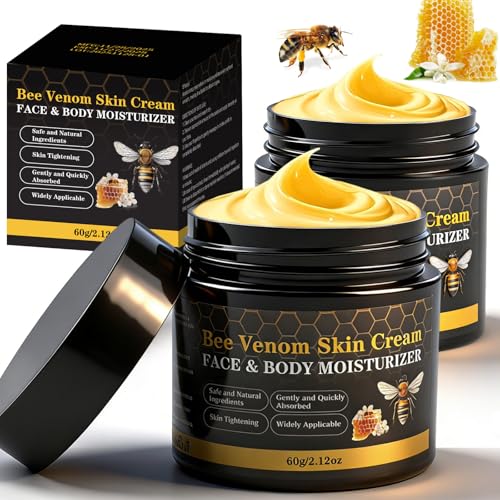 Bee Venom Wrinkle & Firming Cream for Face & Body - 2 Pack, 120g Anti-Aging Skin Care