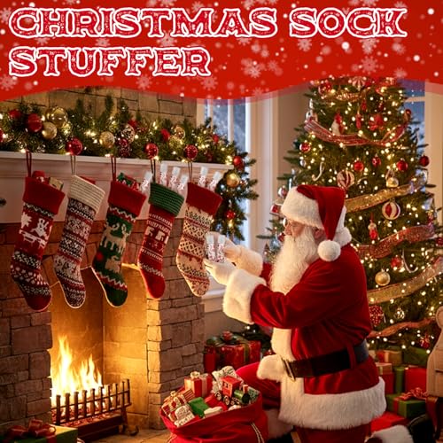 Siifert 15 Pack Christmas Lip Balms Candy Cane Peppermint Lollipop 2