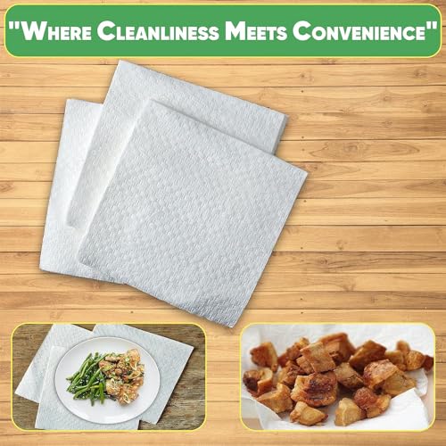 Pantryware Essentials 500 Count White Paper Lunch Napkins - 12x12, 1 Ply