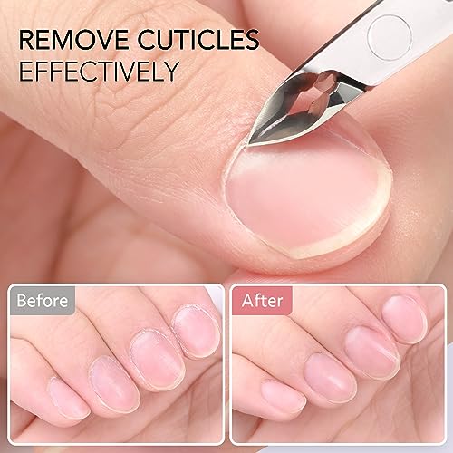 GAOY Professional Stainless Steel Cuticle Nippers - Ergonomic Nail Clippers