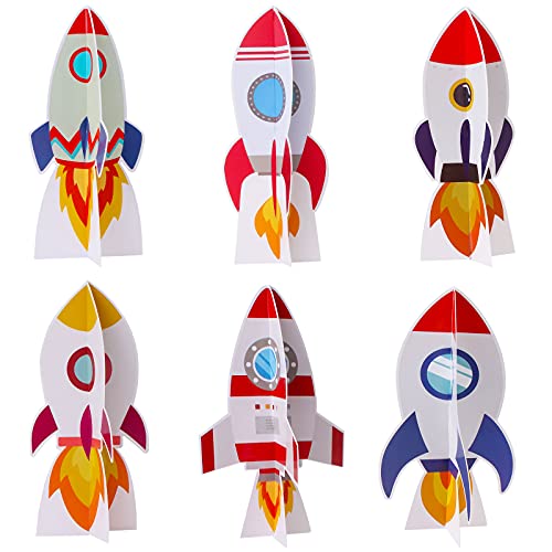Yewong 6-Piece Outer Space 3D Table Centerpieces for Parties