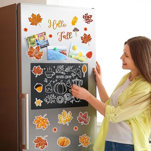 FYSUIMU 31-Piece Fall Leaves Refrigerator Magnets Set
