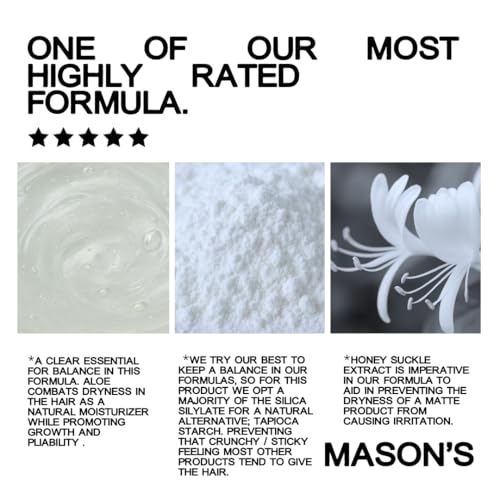 Men's Texture Powder with Strong Hold & Matte Finish – Lightweight Hair Styling Powder 8.75g