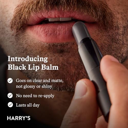 Harry's Black Lip Balm for Men - Hydrating & Non-Greasy Formula